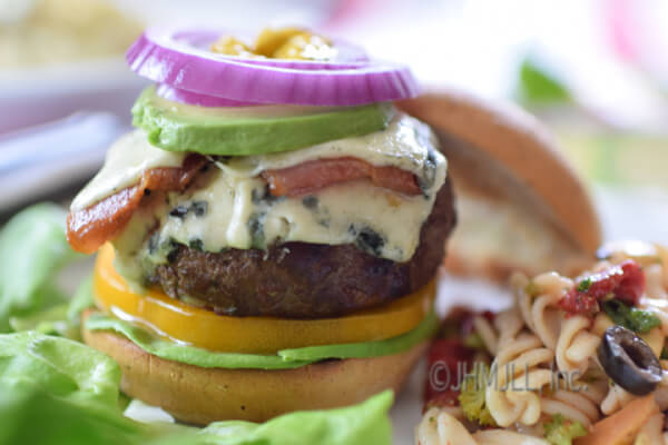bacon blue cheese burgers