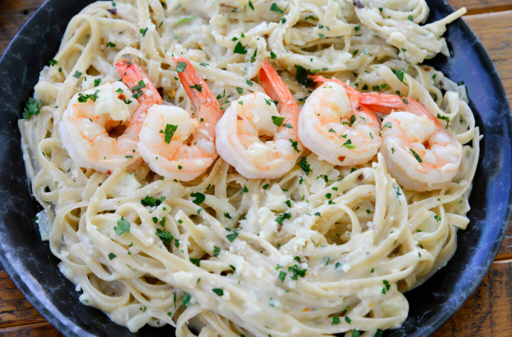 shrimp scampi with cream sauce