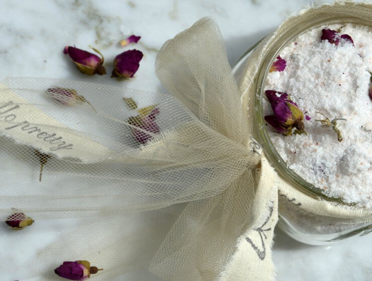 rose milk bath